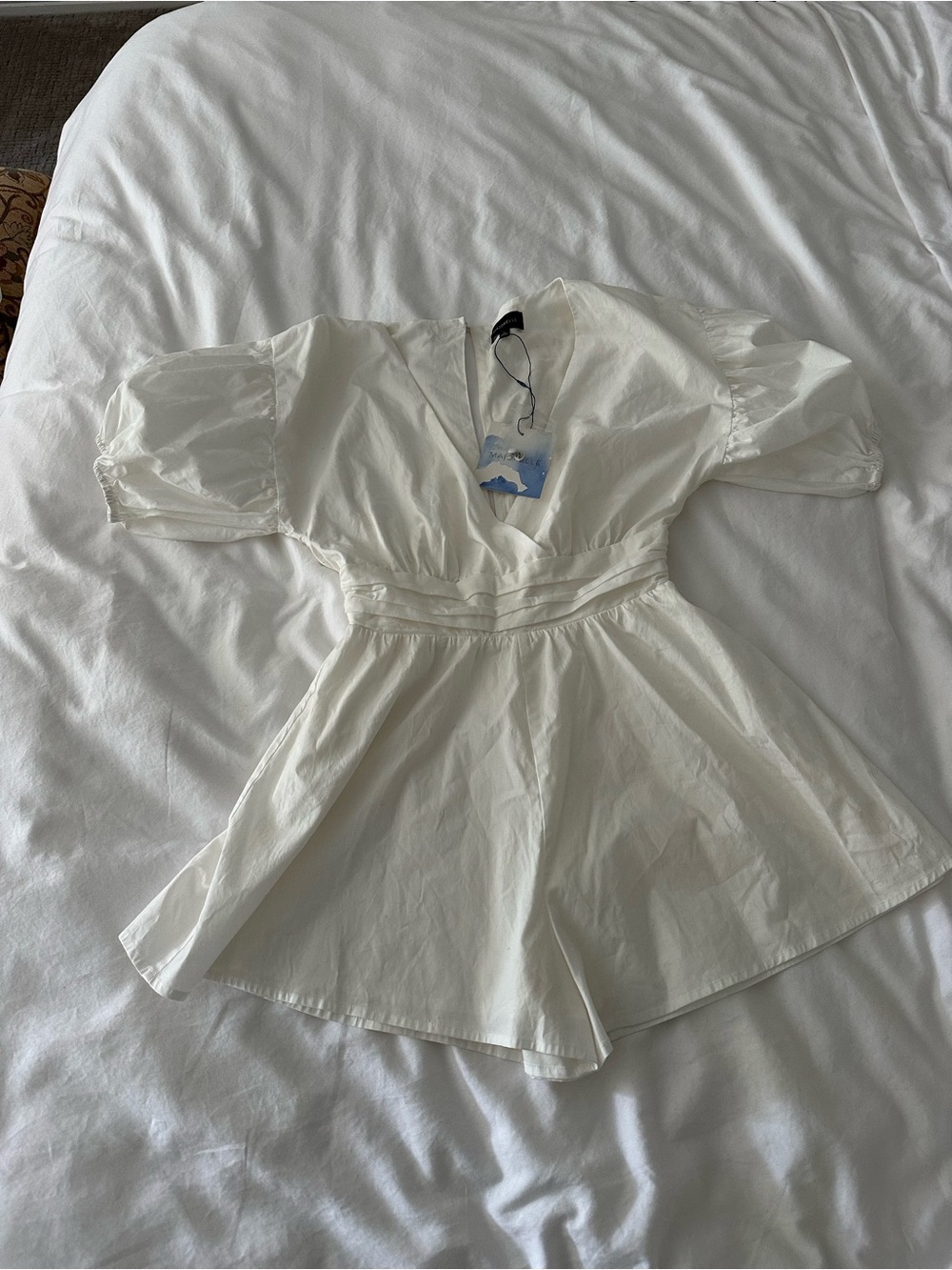 Majorelle Revolve White Babydoll Romper NWT XS